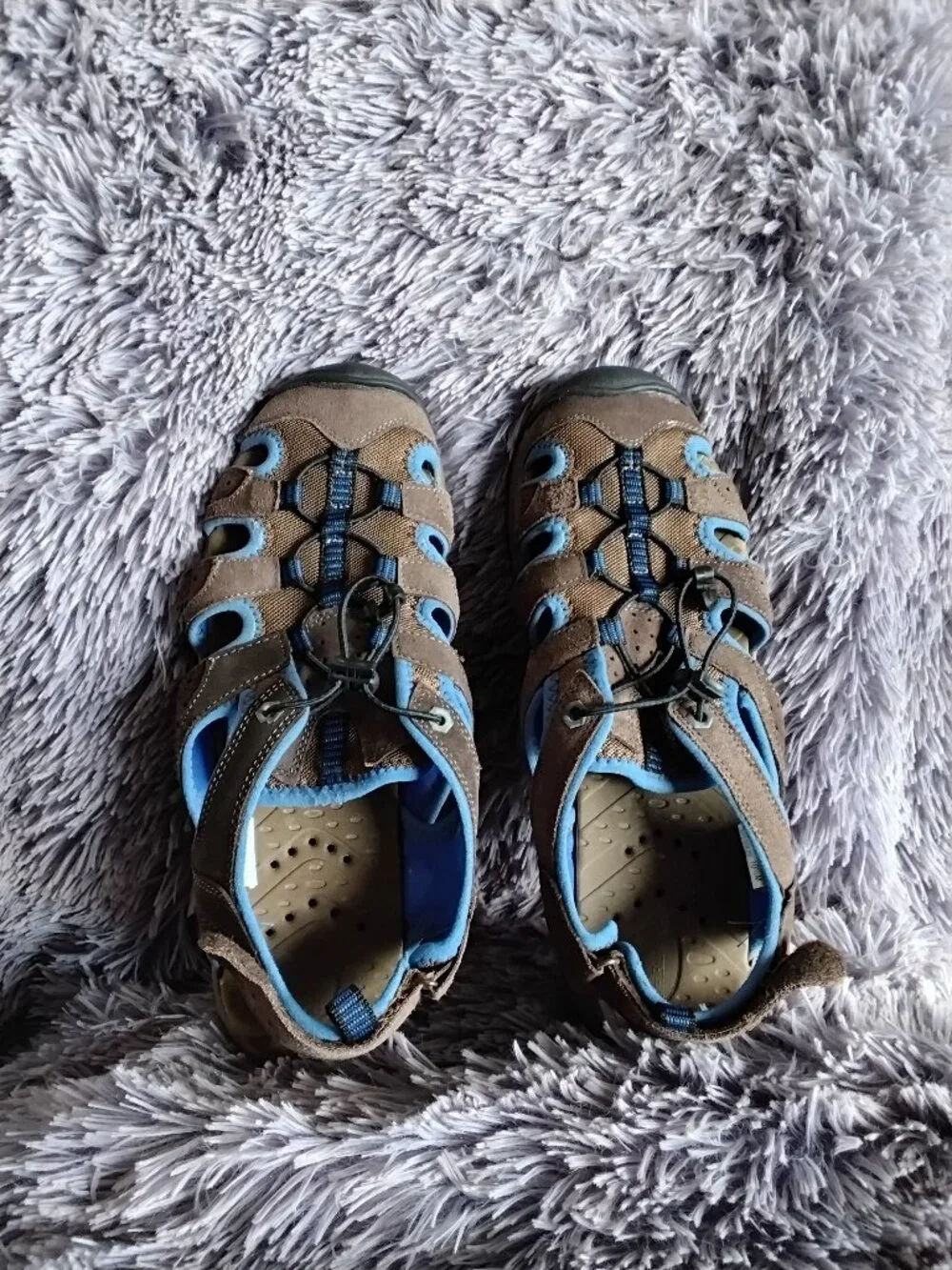 Bass Brand Leather and Mesh Closed Toe Mens Hiking Sandal, 10.5 M